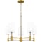 Quoizel Gretchen Chandelier 5 Lights Aged Brass GCN5026AB - alternate 1